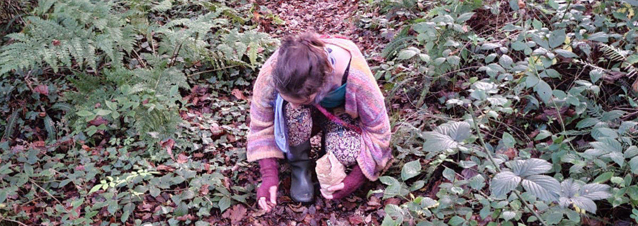 me foraging and my logo