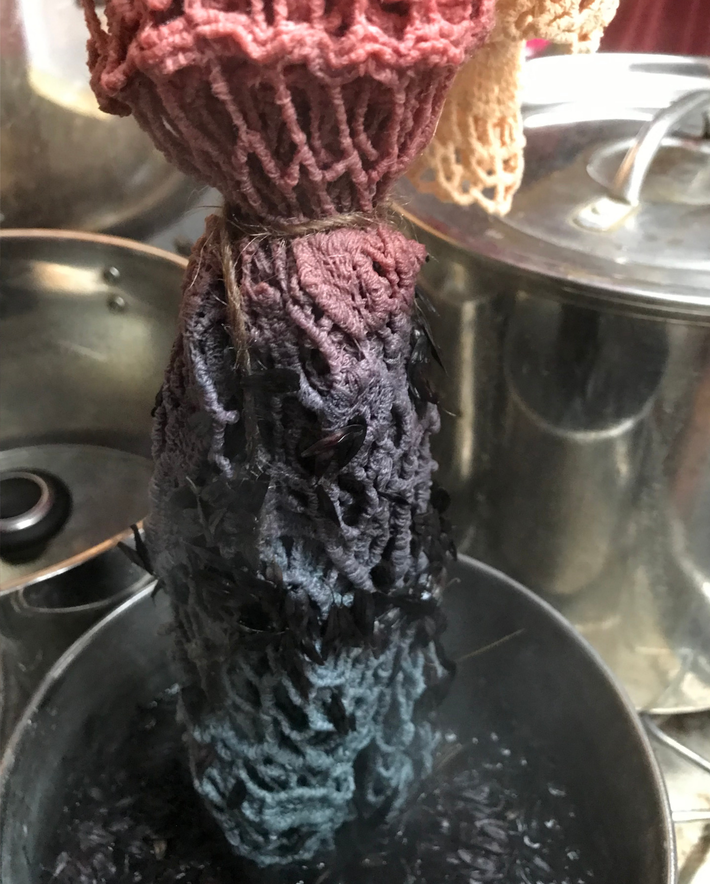 natural dyed socks